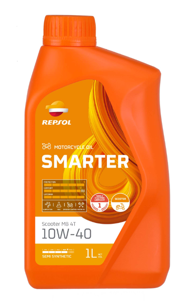 ACEITE REPSOL MOTO SMARTER SCOOTER 4T 10W40 1L MB